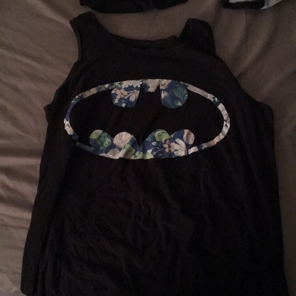 Batman floral tank top
